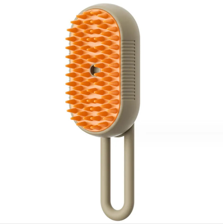 Electric Pet Spray Comb for Cats and Dogs - One-Button Hair Removal and Massage Brush with Anti-Flying Spray Function